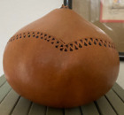 Small Carved Gourd With Lid 6 1/2" x 4 1/2" .