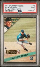 1994 Alex Rodriguez Sportsflics 2000 R/T Artist's Proof #148 RC Mariners PSA 9