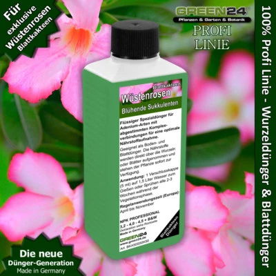 GREEN24 Wüstenrosen Dünger Adenium düngen NPK Flüssigdünger für blühende Sukkulenten