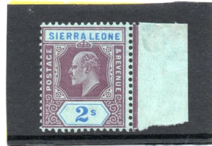 Sierra Leona EV11 1907-12 2s. púrpura y brt. azul/azul sg 109 VLH. como nuevo - Imagen 1 de 2