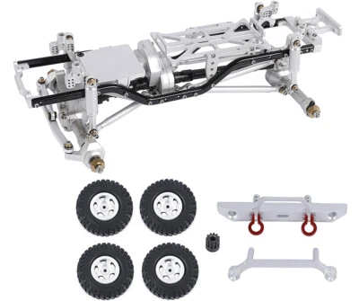Complete Alloy Conversion Kit w/ 133 Wheelbase for 1/24 SCX24 Deadbolt Crawler - Image 1 of 4