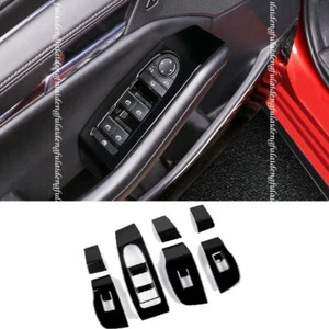 For Mazda CX-30 2020-2022 Glossy black Inner Window Lift Panel Switch Cover Trim - Picture 1 of 6