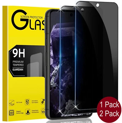 Privacy Screen Protector Tempered Glass for Google Pixel 6/7A/8 Pro/9A/10 Pro XL - Image 1 of 4