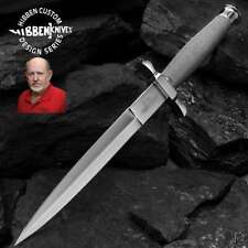 Gil Hibben Silver Shadow Dual Edge Dagger Fixed Blade Knife Gh441 Clip Sheath