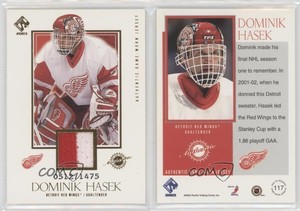 2002-03 Pacific Private Stock Reserve /1475 Dominik Hasek #117 HOF