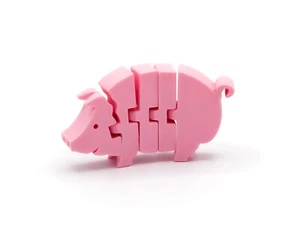 Fidget Pig - Juguete de alivio del estrés impreso en 3D - Imagen 1 de 8