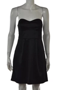 Silence + Noise Womens Dress Size M Black Sheath Empire Waist Strapless Short - Picture 1 of 5