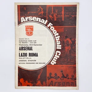 Arsenal vs Lazio Programme (23 September, 1970) - Picture 1 of 2