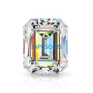 1~12 ct VVS1 D color Excellent Emerald Cut  Moissanite Loose Gemstones & GRA - Picture 1 of 5