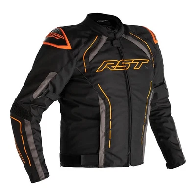 RST S 1 Jacke Textil schwarz/grau/orange Gr. L Motorrad Jacke