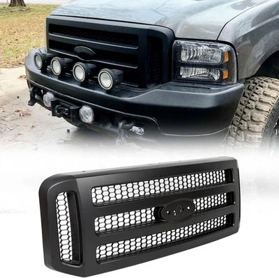For 2005 2006 2007 Ford F-250 F-350 Super Duty Front Bumper Grille Honeycomb Foto 1 de 4