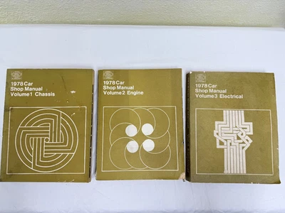 OEM Ford Car Shop Manual Repair Tune-Up Vol 1-3 Mustang II Thunderbird 1978 - Imagem 1 de 4