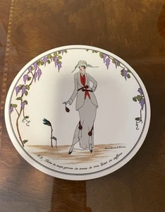 Vintage 1980s Art Deco Villeroy & Boch Design 1900 Series Plate Design #5 - Picture 1 of 2
