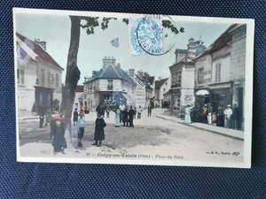 CPA 60 CREPY-EN-VALOIS - Place du Paon - Imagen 1 de 2