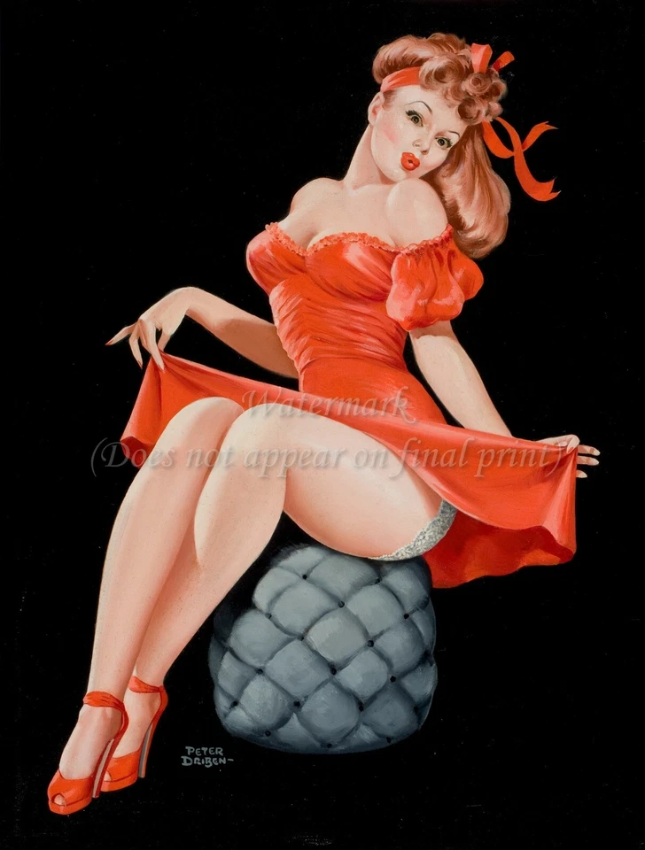 PETER DRIBEN Pin-Up Poster or Canvas Print "Beauty" #07 - Image 1 of 1