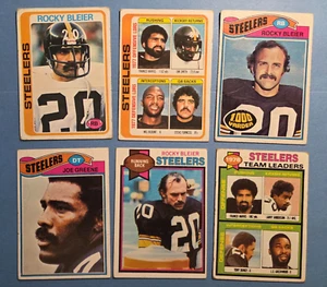 Pittsburgh Steelers 1970s 6 Card Lot Franco Harris Tony Dungy RC Mean Joe Greene - Picture 1 of 4