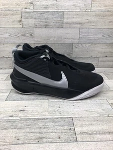 Nike Boy's Team Hustle D 10 (Big Kid) 5Y Big Kid Black/Metallic Silver/Volt/Wht - Picture 1 of 8