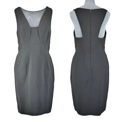 Vestido WHISTLES Negro Fiesta Recortado Espalda Elegante Cambio Malla Inteligente Talla UK 10 Foto 1 de 4