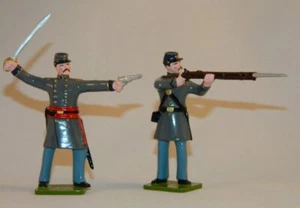 CSA Marine Corps - Officer & Private Standing Firing ACW Regal Enterprises 17a - Picture 1 of 5