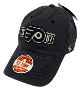 Zephyr NHL Philadelphia Flyers RARE “Alpha" Curved Bill Washed ADJ “Dad” Hat NWT - Picture 1 of 6