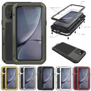 LOVE MEI Shockproof Metal Armor Case Cover For iPhone 16 17 Pro Max 12 13 14 15 - Picture 1 of 19