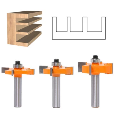 8mm Schaft Nut und Feder Fräser 4 Zähne T-Nut Holzfräser Nutfräser Oberfräse