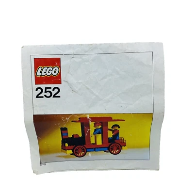 Lego 252 Vintage 1974 Locomotive Train Engine Instruction Manual Only Rare  - Image 1 of 4