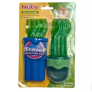 Nuby Baby Mealtime Travel Set With Case - Picture 1 of 2