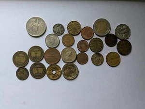 World Coin Lot 23 Coins 11 Countries Mix Circulation EURO CENTS ETC 1882 to 2023 - Picture 1 of 2