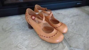 New JOHN FLUEVOG OPERETTAS MALIBRAN Criss-Crossed Peach Mary Jane Heel 10.5 - Picture 1 of 6