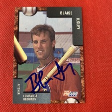 1992 Fleer ProCards Blaise Ilsley Louisville Redbirds #1884 Auto Signed