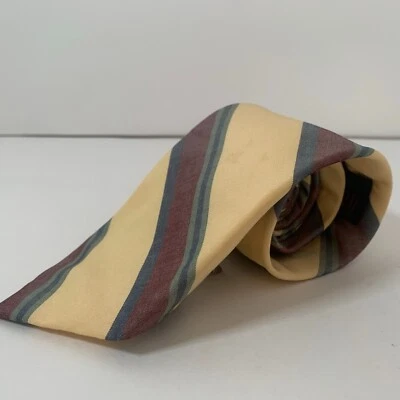 Corbata Ferrell Reed Nordstrom amarilla en ángulo rayas pastel hecha a mano algodón tejido Foto 1 de 4