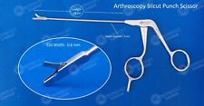 Orthopedic Surgery Arthroscopic Punch 0.6mm Scissor Forceps - 13cm Length