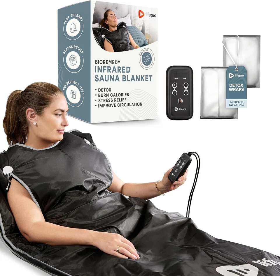 Lifepro BioRemedy Infrared Sauna Blanket Portable Far Infrared Detox Relaxation - Image 1 of 4