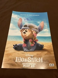Foto firmata Lilo e Stitch BAS Dean Fleischer Camp direttore Disney auto 12x18 - Foto 1 di 3