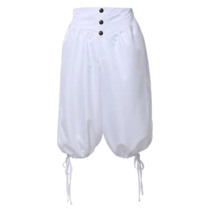 Medieval Knee Pants Renaissance Men Breeches Tudor Period Men Knee High Pants - Picture 1 of 48