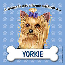 Yorkie Magnet - House Is Not A Home Bow
