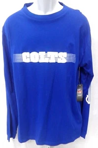 Indianapolis Colts Fútbol Manga Larga Hombre Camisa Alta Azul Real - Imagen 1 de 1