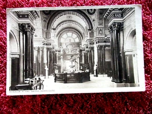 INTERIOR ROYAL BATHS HARROGATE ENGLAND 1910 SEPIA POSTCARD [508] - Bild 1 von 2