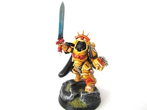 A12 WARHAMMER 40K SPACE MARINE IMPERIAL FISTS - PAINTED CAPTAIN GRAVIS ARMOUR - Picture 1 of 4
