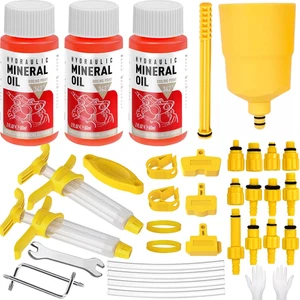 Kit de purga de frenos para frenos de disco hidráulicos Shimano, Tektro, TRP, con minero de 180 ml - Imagen 1 de 12