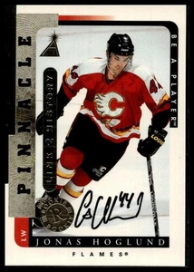 1996-97 Pinnacle Be a Player #LTH-8A Jonas Hoglund Link 2 autógrafos de historia - Imagen 1 de 2