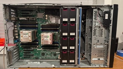 HP Proliant ml350 gen9 torre doble Xeon 10 núcleos 2,3 GHz 96G RAM 8G SD 4,5 TB  Foto 1 de 4