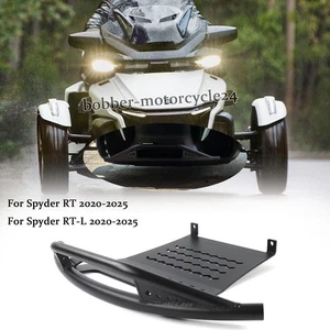NUEVO parachoques delantero negro para motocicleta con placa de deslizamiento para Can-Am Spyder RT-L 2020-25 - Imagen 1 de 8