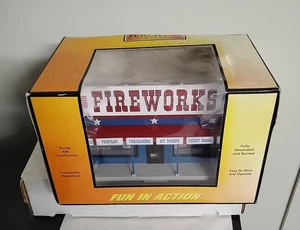 MTH Rail King Trenes Eléctricos Fuegos Artificiales Carretera Stand Edificio #30-9093 Escala O NUEVO - Imagen 1 de 8