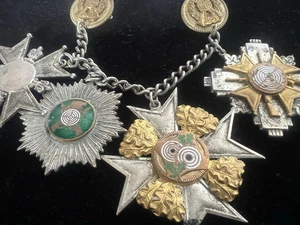 🔴 POLONIA croci onore medaglie metallo con smalti e spille uniforme vintage - Picture 1 of 11