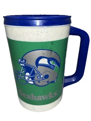 NFL Seattle Seahawks 7-11 Collectible Aladdin 20oz Mug Vintage No Lid USA Made - Image 1 of 4