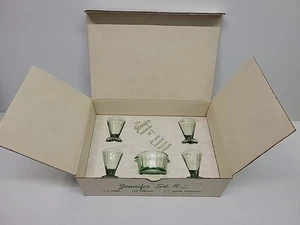 Mosser Glas Jennifer #7 grün Kinder Miniatur Eiskübel & 4 Becher - Bild 1 von 11