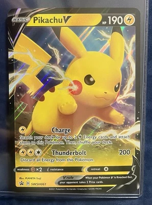 Pikachu V SWSH061 Jumbo Cards Holo - Image 1 of 2
