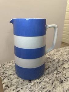 T.G. Green Church Gresley blau und creme gestreift Krug England - Bild 1 von 5